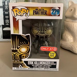 Funko pop, Erik Killmonger glow panther, marvel